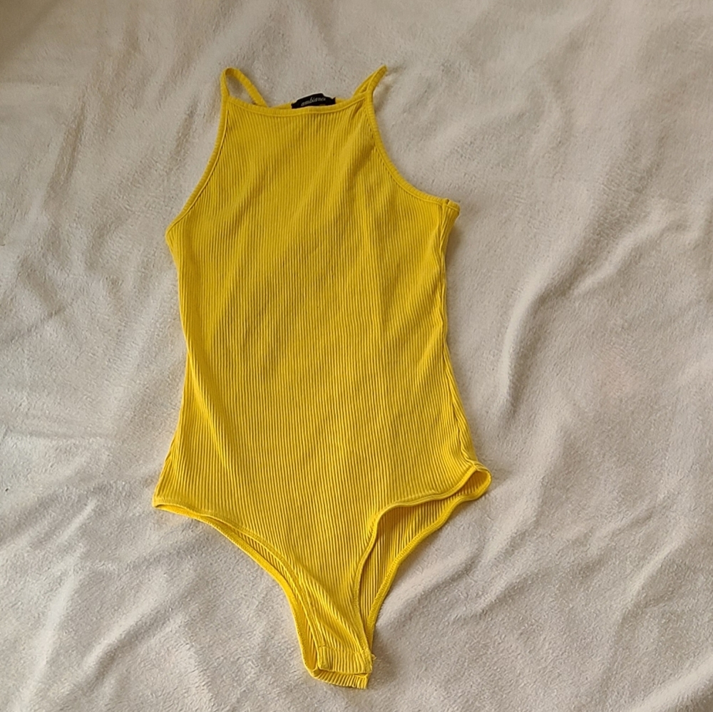 Ambiance women's small yellow body suit